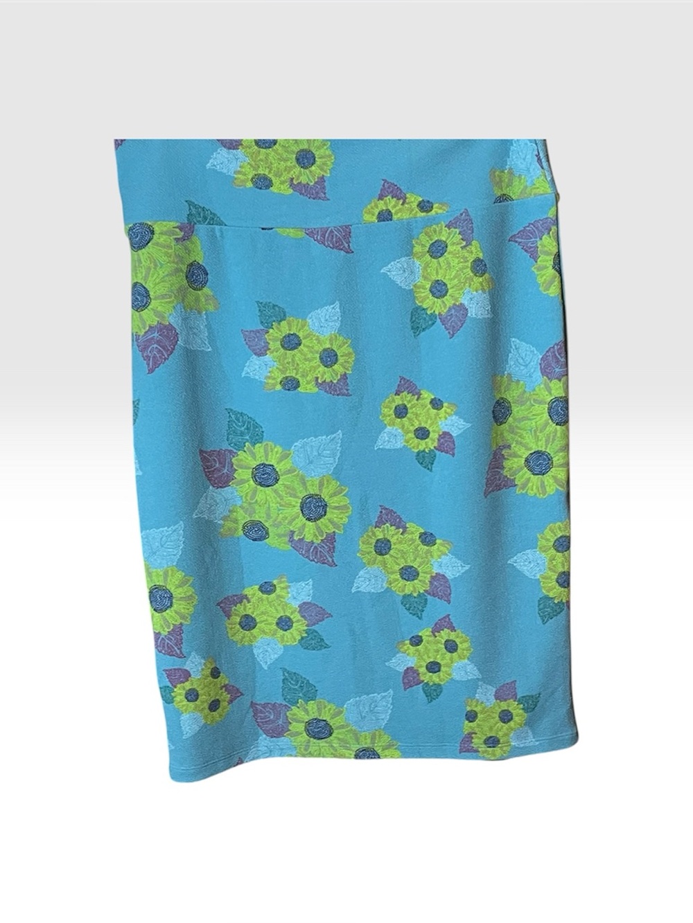 LuLaRoe Cassie skirt Bright Blue Floral Pencil Skirt size XL. NWT